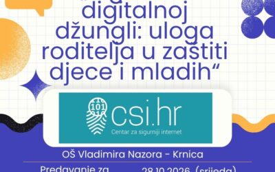 Poziv na predavanje za roditelje